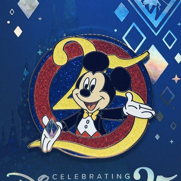 Dressed to Impress Mickey with 25th Anniversary Logo LE 750 Disney - Picture 2 of 3